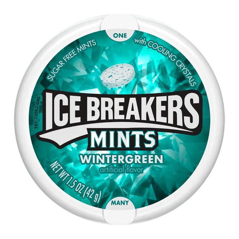 Ice Breakers 10268 Mint Candy, Wintergreen, 1.5 oz Pack