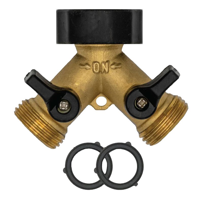 Freeze Miser 2482 Hose Splitter, 3/4 in Connection, NPT, 300 psi Pressure, Brass Body
