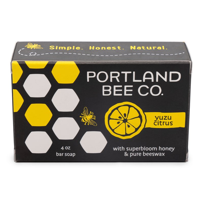 Portland Bee Balm 137 Soap, Bar, Yuzu Citrus, 4 oz