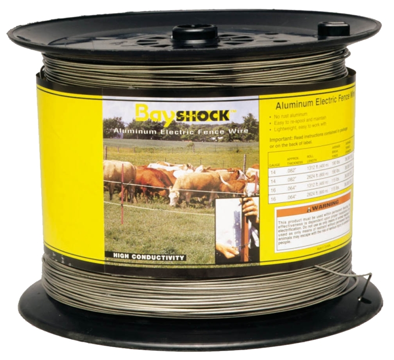 Parmak 372 Electric Fence Wire, 14 ga Wire, Aluminum Conductor, 1312 ft L