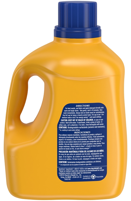 ARM & HAMMER 10011 Laundry Detergent, 144 oz, Liquid, Clean Burst