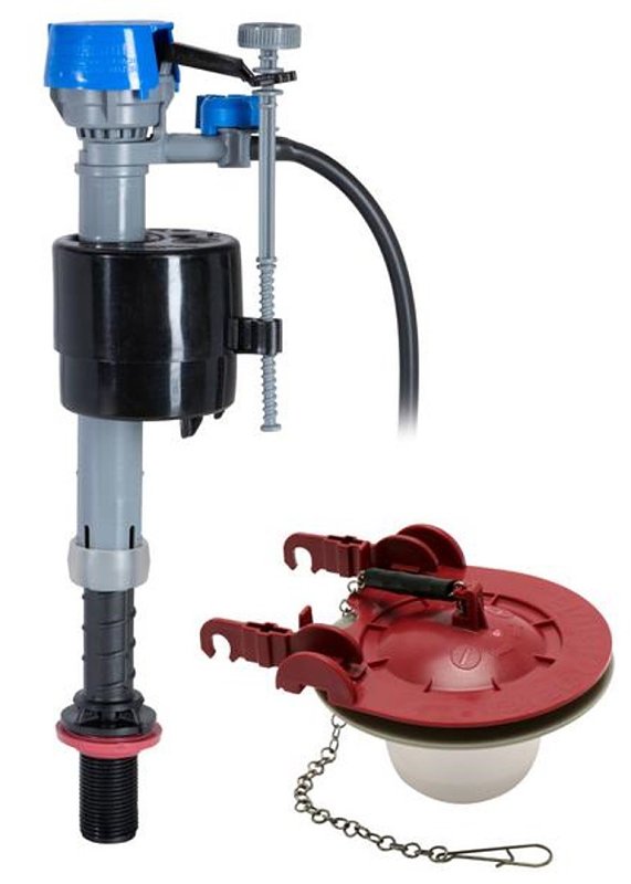 Fluidmaster K-400H-033-T2 Fill Valve Kit, Plastic Body, Multi-Color, Anti-Siphon: Yes