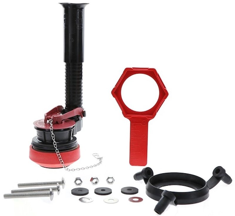 Fluidmaster K-507A-011-T10 Flush Valve Repair Kit, >3.5 gpf, For: 2 in Flush Valve Toilets