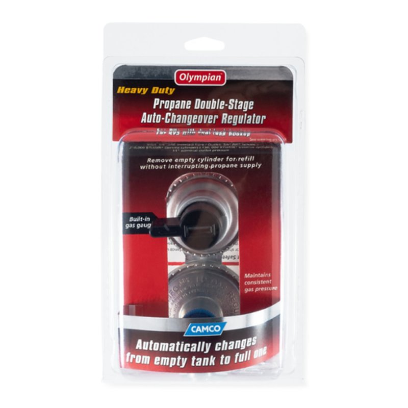 Camco USA 59005 Propane Regulator, 1/4, 3/8 in Connection, 5 in L Hose