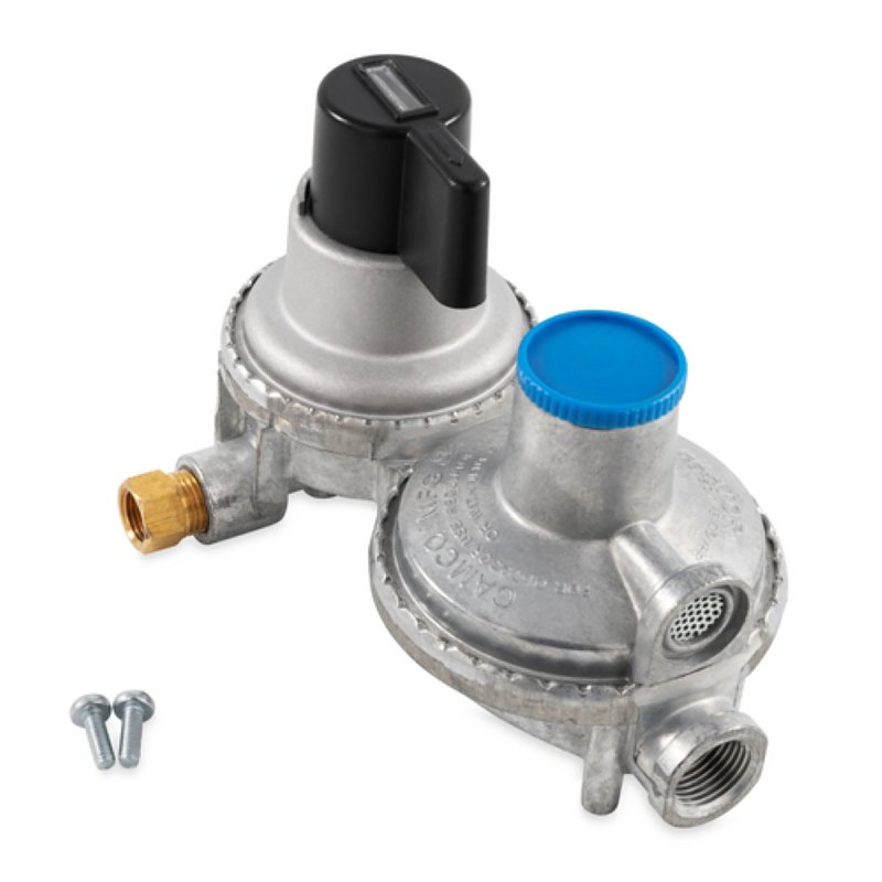 Camco USA 59005 Propane Regulator, 1/4, 3/8 in Connection, 5 in L Hose