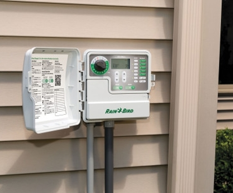 Rain Bird SST-1200OUT Irrigation Timer, 25.5/120 VAC, 6 -Zone, 1 -Program, LCD Display, White