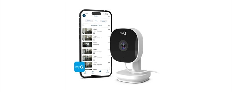 myQ MYQ-C13AXXW Home Security Camera, 130 deg View, 1080 pixel Resolution, Night Vision: Yes, 1-Camera