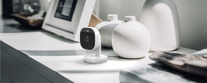 myQ MYQ-C13AXXW Home Security Camera, 130 deg View, 1080 pixel Resolution, Night Vision: Yes, 1-Camera