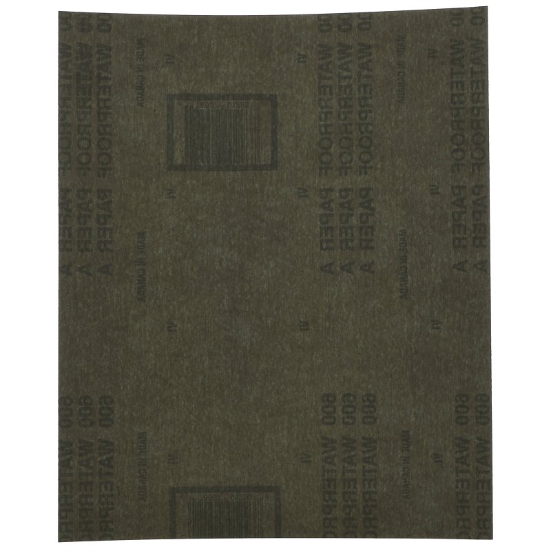 Norton 01223 Sanding Sheet, 9 in L, 11 in W, 600A Grit, Ultra Fine, Aluminum Oxide Abrasive