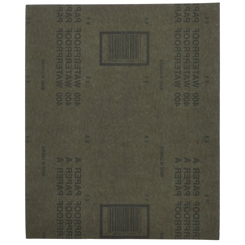 Norton 01224 Sanding Sheet, 9 in L, 11 in W, 400A Grit, Super Fine, Aluminum Oxide Abrasive