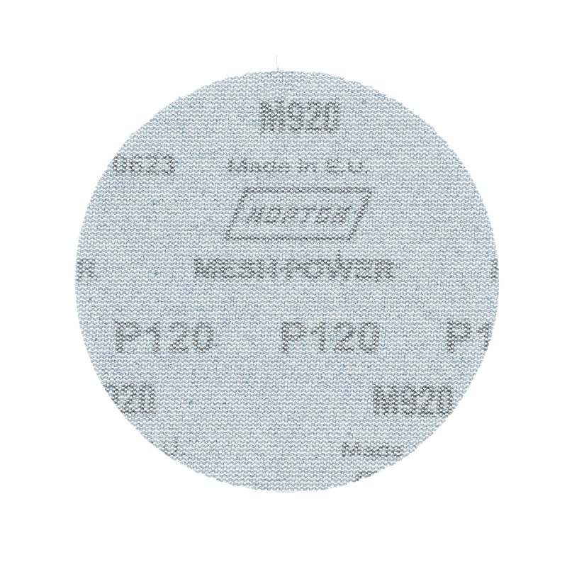 Norton MeshPower Series 68441 Sanding Disc, 5 in Dia, 120 Grit, Medium, Ceramic Alumina Abrasive