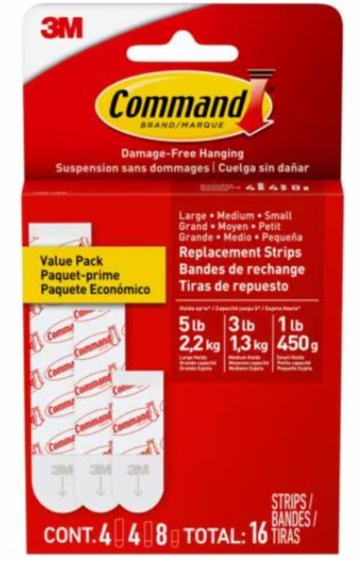 FOAM REPL STRIP ASSORTED