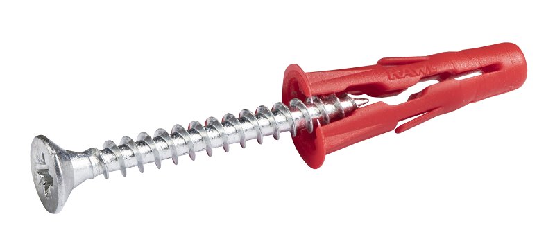 Rawlplug Rawl Uno Series R-S0-UNO1/4+6-1 Multi-Purpose Anchor, 13 mm Thread, 1-1/4 in L, Polypropylene