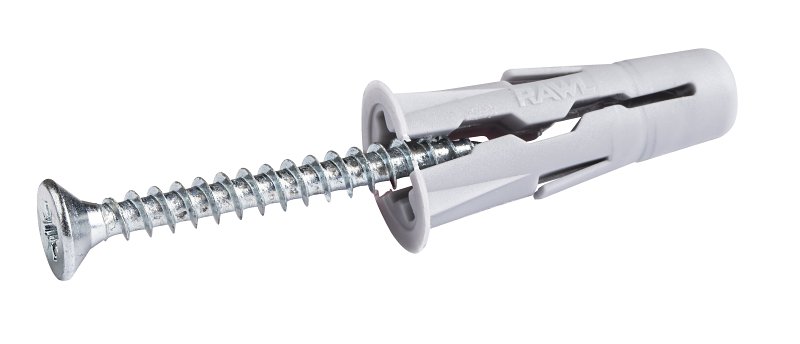 Rawlplug Rawl Uno Series R-S0-UNO3/8+10-1 Multi-Purpose Anchor, 16 mm Thread, 1 in L, Polypropylene