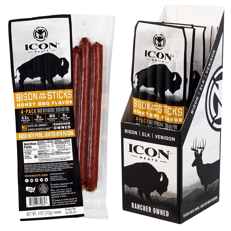 Icon Meats 8-10033-74065-7 Meat Stick, Honey BBQ, 4 oz