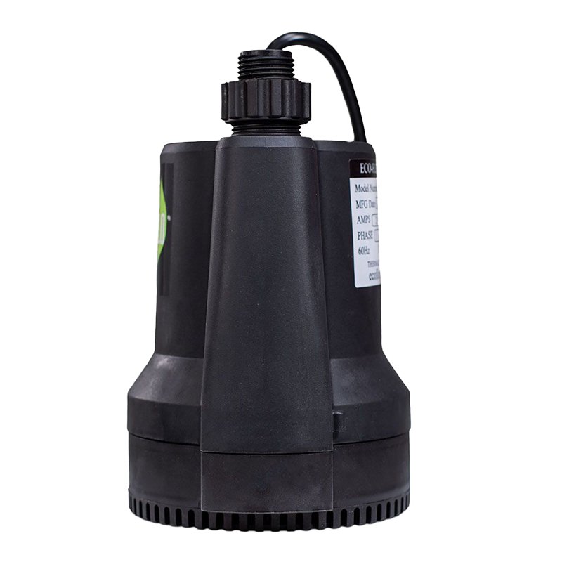 Eco-Flo SUP55 Submersible Utility Pump, 115 V, 1/4 hp, 1980 gph, Thermoplastic