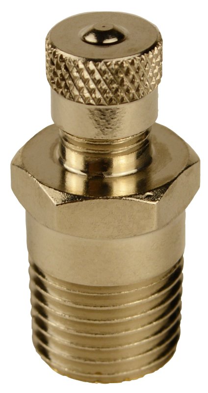Water Source AV125-RM Air Valve, 1/8 in Connection, Steel Body, Chrome/Zinc