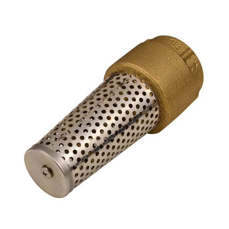 Water Source TFV-125NL Foot Valve, 1-1/4 in Connection, 200 psi Pressure, Brass Body
