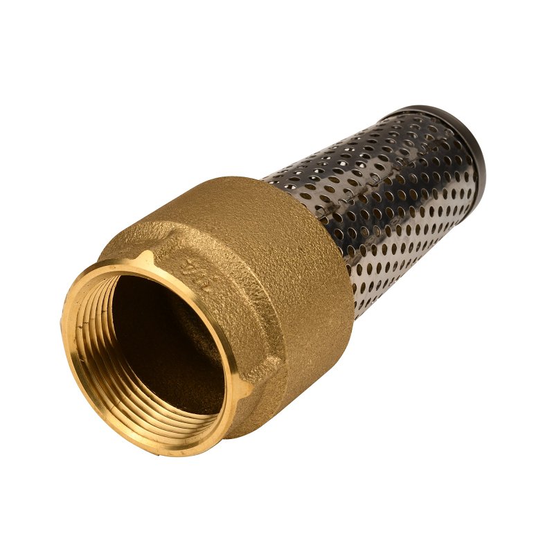 Water Source TFV-125NL Foot Valve, 1-1/4 in Connection, 200 psi Pressure, Brass Body