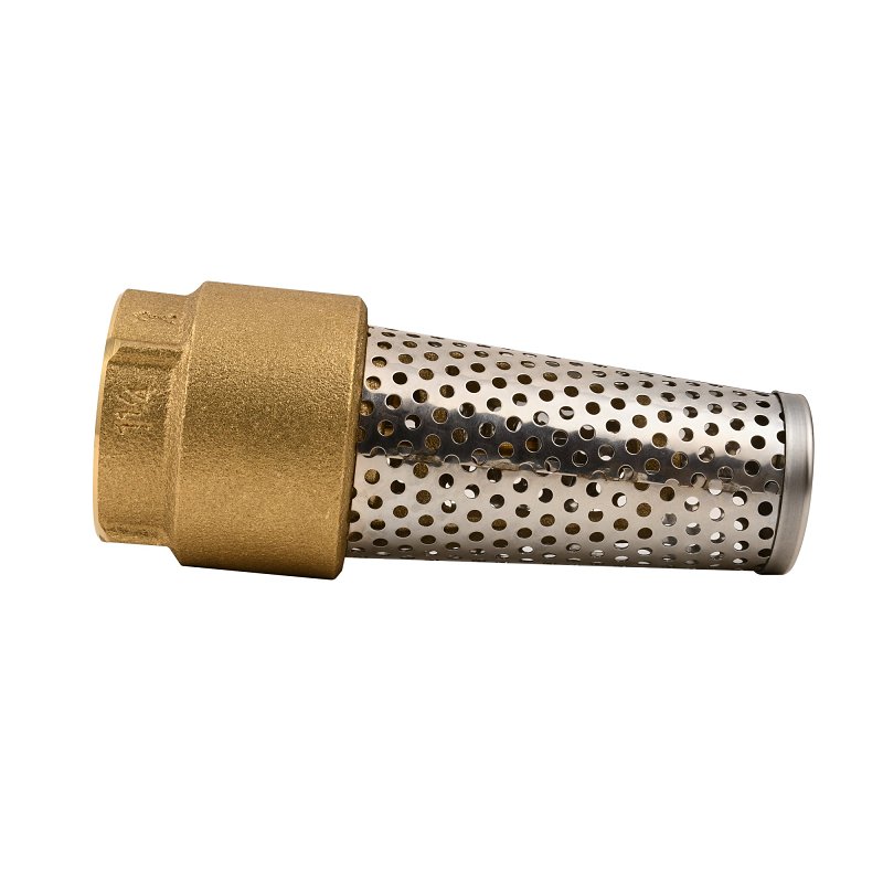 Water Source TFV-125NL Foot Valve, 1-1/4 in Connection, 200 psi Pressure, Brass Body