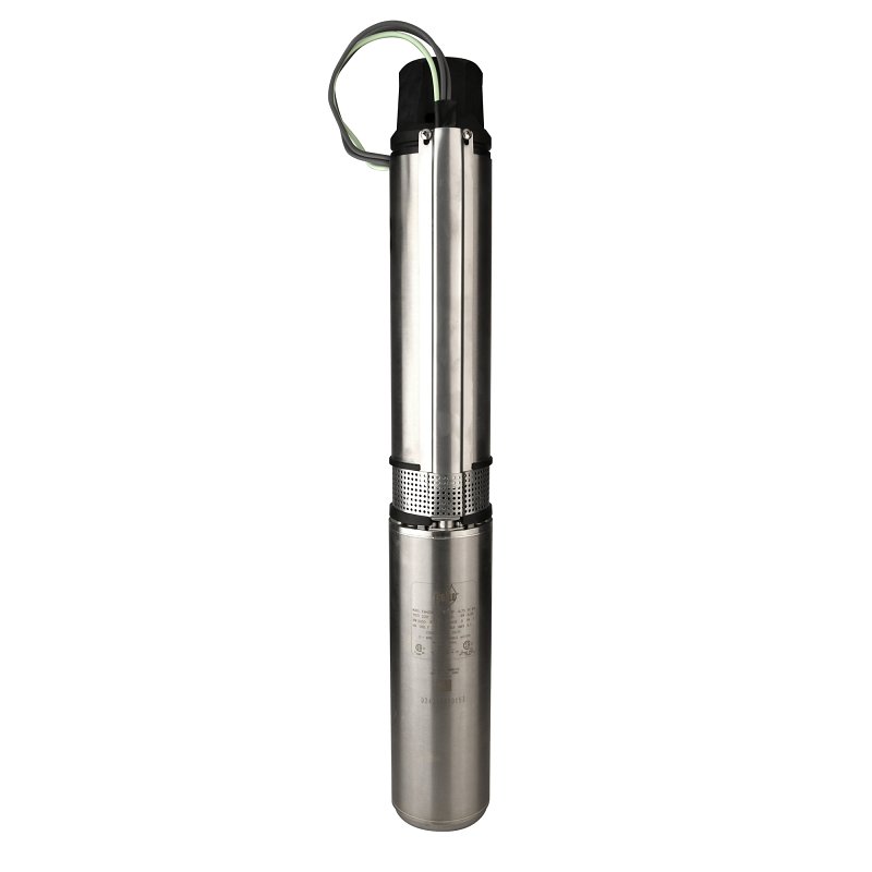 Eco-Flo EFSUB7-122 Submersible Pump, 230 V, 3/4 hp, 1-1/4 in Connection, 12 gpm, Stainless Steel