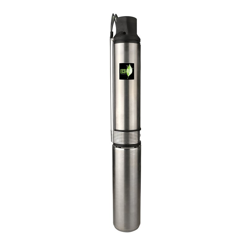 Eco-Flo EFSUB7-122 Submersible Pump, 230 V, 3/4 hp, 1-1/4 in Connection, 12 gpm, Stainless Steel