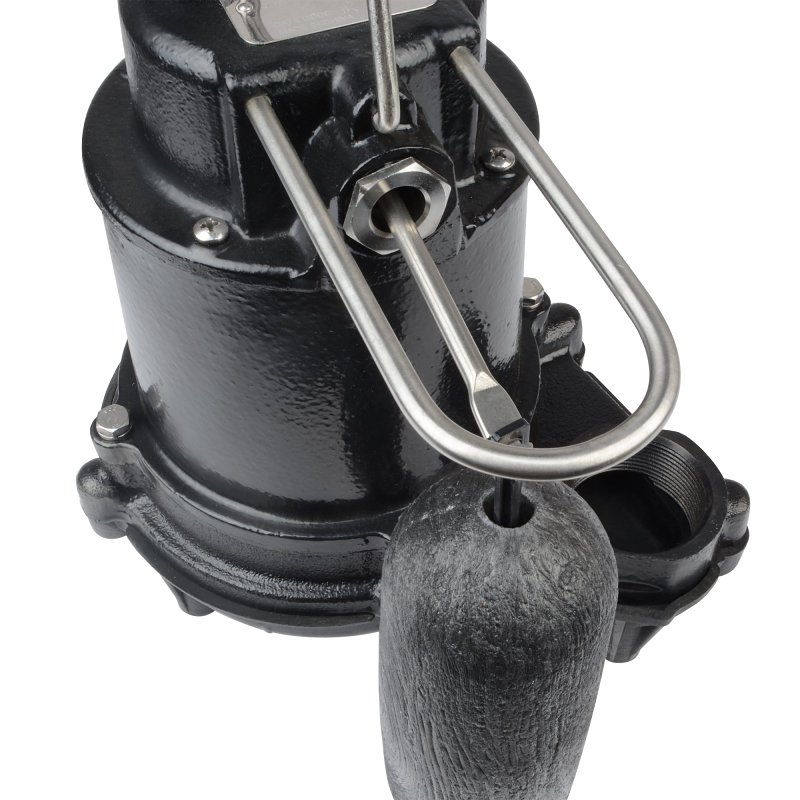 Eco-Flo EFSA50 Sump Pump, 115 V, 1/2 hp, 1-1/2 in Outlet, 26 ft Max Lift Head, 5100 gph, Cast Iron Impeller