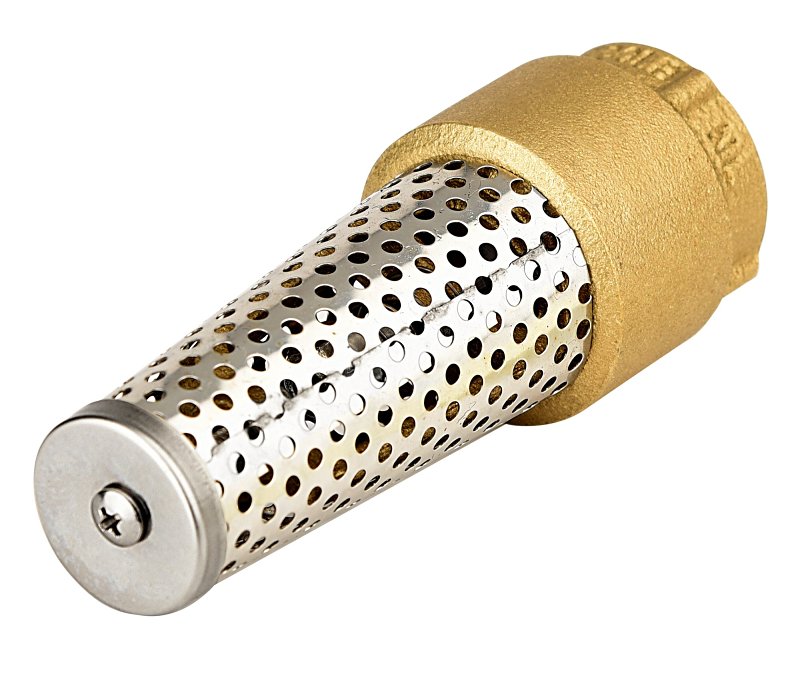Water Source TFV-100NL Foot Valve, 1 in Connection, 200 psi Pressure, Brass Body