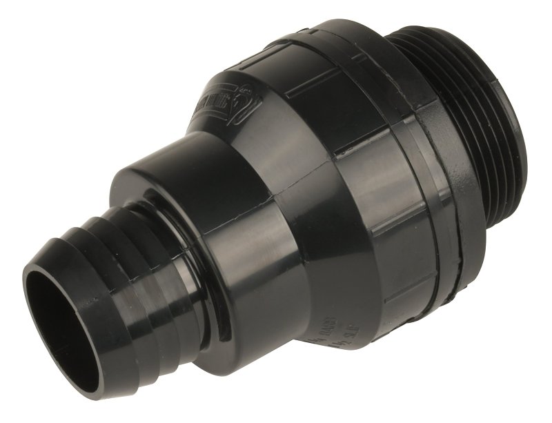 Water Source SPC-250 Inline Sump Check Valve, 1-1/2 in, MNPT, PVC Body