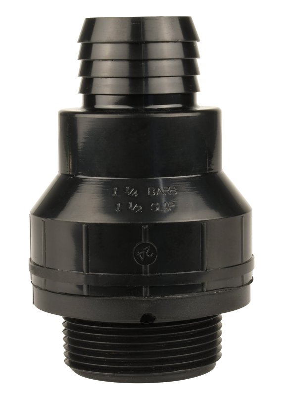 Water Source SPC-250 Inline Sump Check Valve, 1-1/2 in, MNPT, PVC Body