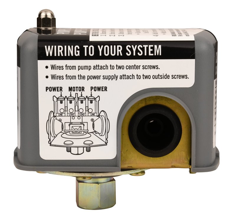 Water Source PS3050 Pressure Switch, 115/230 V, 30, 50 psi Working, For: Submersible Well or Jet Pumps