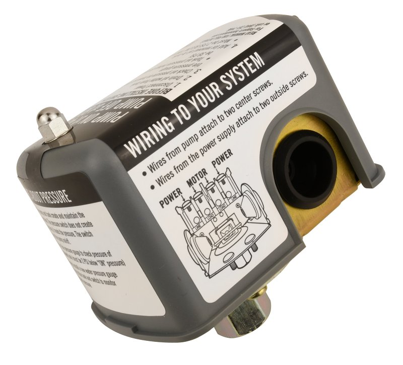 Water Source PS4060 Pressure Switch, 115/230 V, 40, 60 psi Working, For: Submersible Well or Jet Pumps