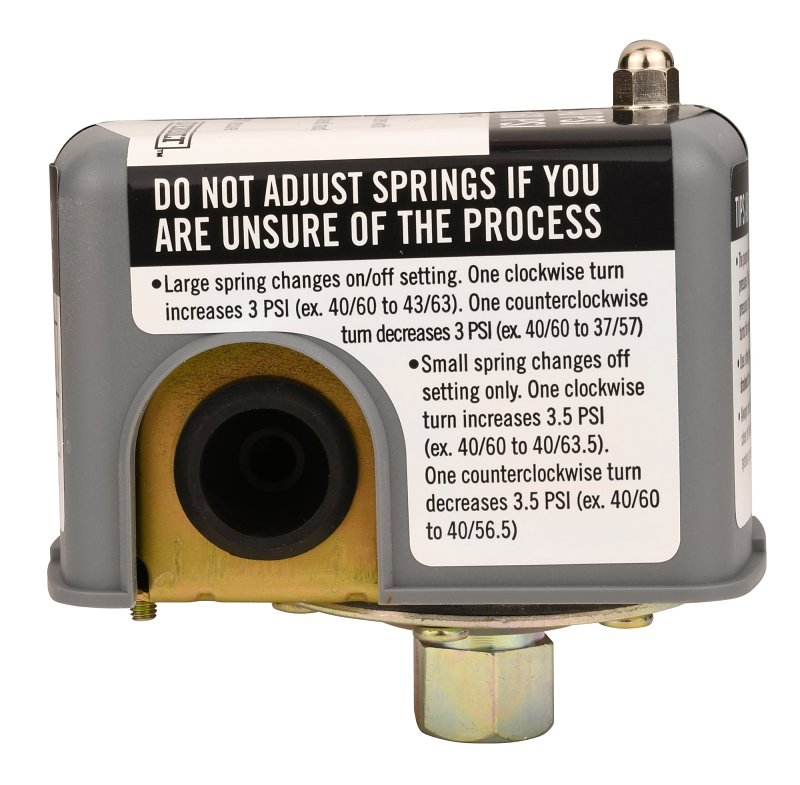 Water Source PS4060 Pressure Switch, 115/230 V, 40, 60 psi Working, For: Submersible Well or Jet Pumps