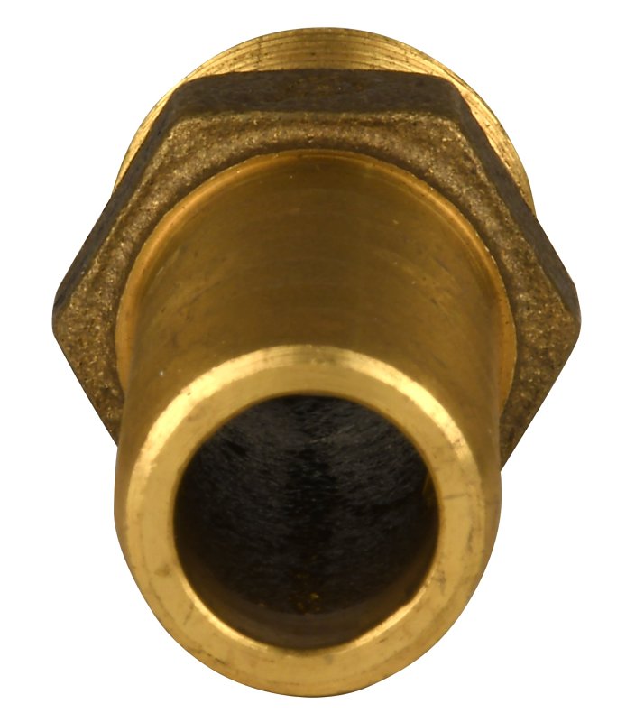 Water Source MA50NL Pipe Adapter, 1/2 in, MNPT x Barb, Brass
