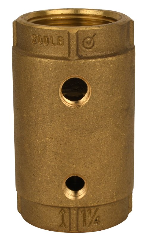 Water Source CCC-125NL Check Valve, 1-1/4 in, Brass Body