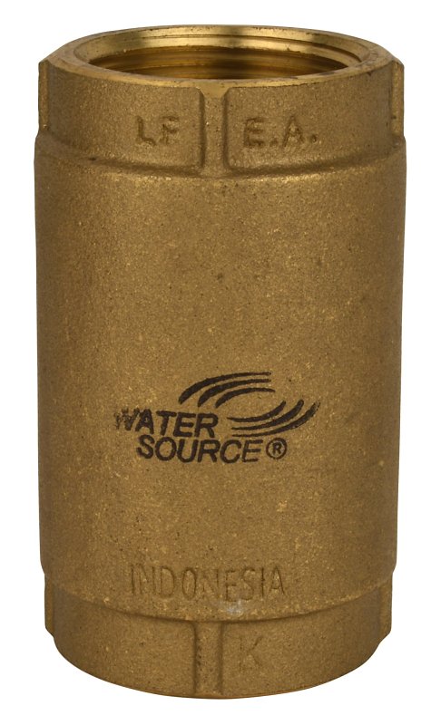 Water Source CCC-125NL Check Valve, 1-1/4 in, Brass Body