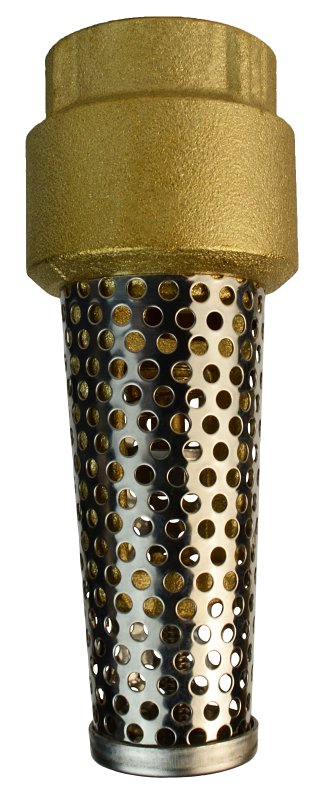 Water Source TFV75NL-RM Foot Valve, 3/4 in Connection, FNPT, 200 psi Pressure, Brass Body