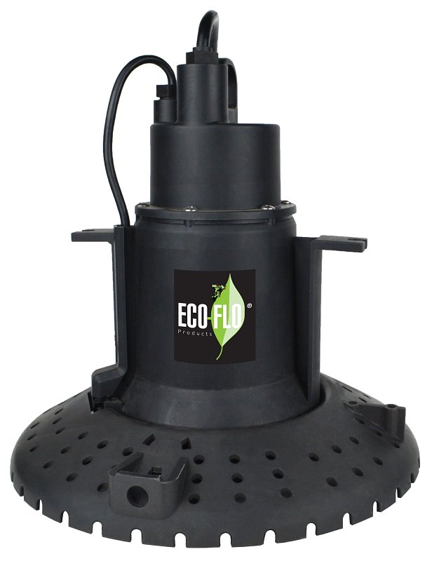 Eco-Flo SUP55PC Pool Utility Pump, 115 V, 1/4 hp, 1980 gph, Thermoplastic