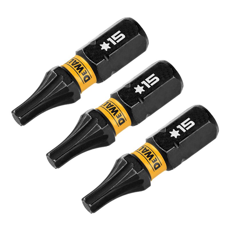 DEWALT FLEXTORQ DWAF1TX25IR30 Impact Screwdriver Bit, T25 Drive, Torx Drive, 1/4 in Shank, Hex Shank, 1 in L, Steel