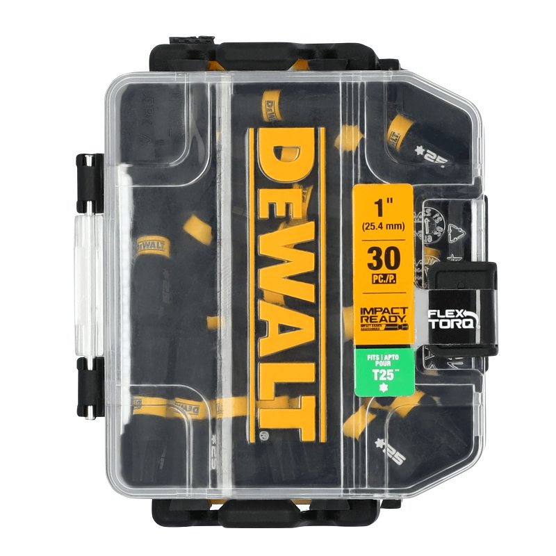 DEWALT FLEXTORQ DWAF1TX25IR30 Impact Screwdriver Bit, T25 Drive, Torx Drive, 1/4 in Shank, Hex Shank, 1 in L, Steel