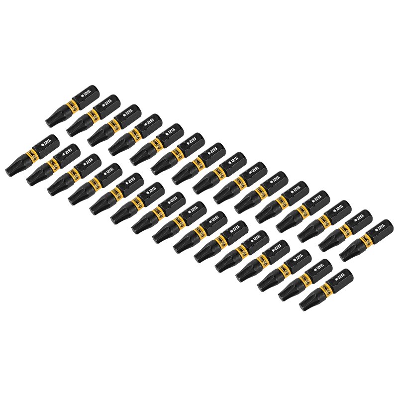 DEWALT FLEXTORQ DWAF1TX25IR30 Impact Screwdriver Bit, T25 Drive, Torx Drive, 1/4 in Shank, Hex Shank, 1 in L, Steel