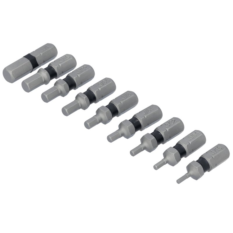 DEWALT TOUGHGRIP DWAF1HSTG9 Hex Security Bit Set, 9-Piece, Steel