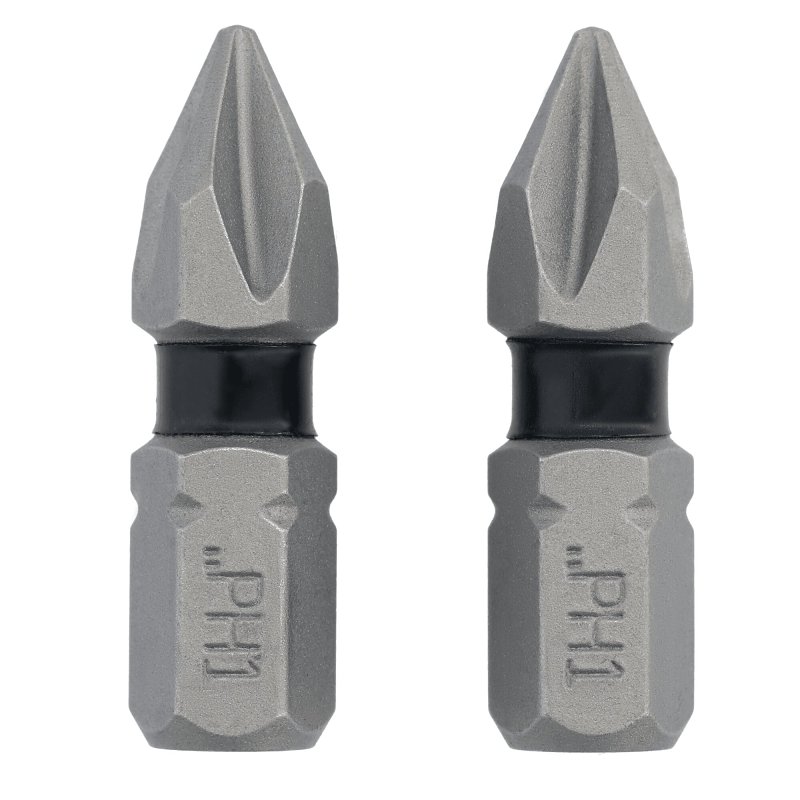 DEWALT TOUGHGRIP DWAF1PH1TG2 Screwdriver Bit, #1 Drive, Phillips Drive, 1/4 in Shank, Hex Shank, 1 in L, Steel