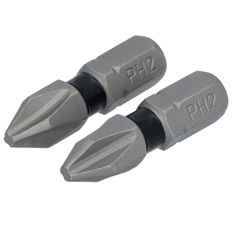 DEWALT TOUGHGRIP DWAF1PH2TG2 Screwdriver Bit, #2 Drive, Phillips Drive, 1/4 in Shank, Hex Shank, 1 in L, Steel