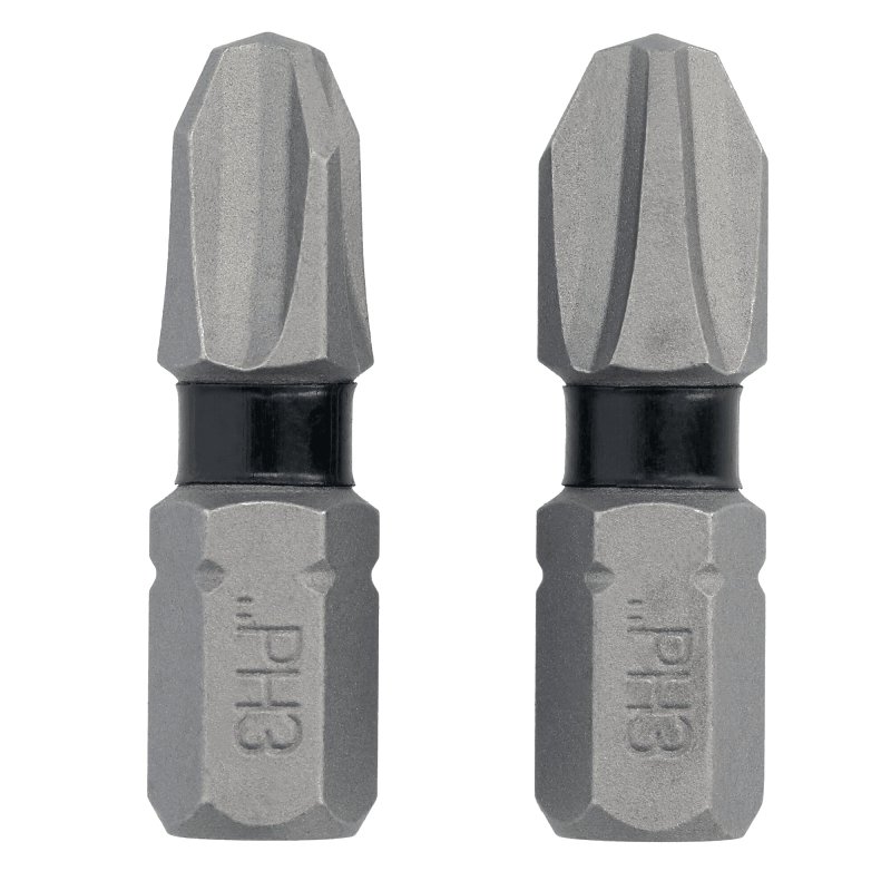 DEWALT TOUGHGRIP DWAF1PH3TG2 Screwdriver Bit, #3 Drive, Phillips Drive, 1/4 in Shank, Hex Shank, 1 in L, Steel