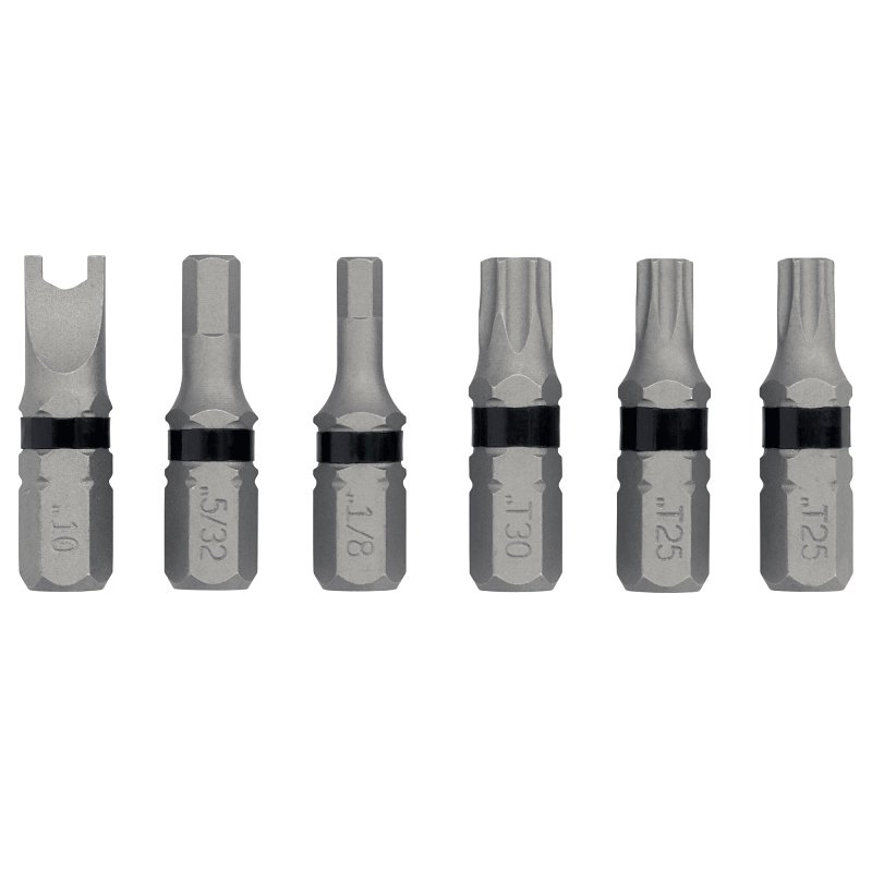 DEWALT TOUGHGRIP DWAF1SECTG6 Security Bit Set, 6-Piece, Steel
