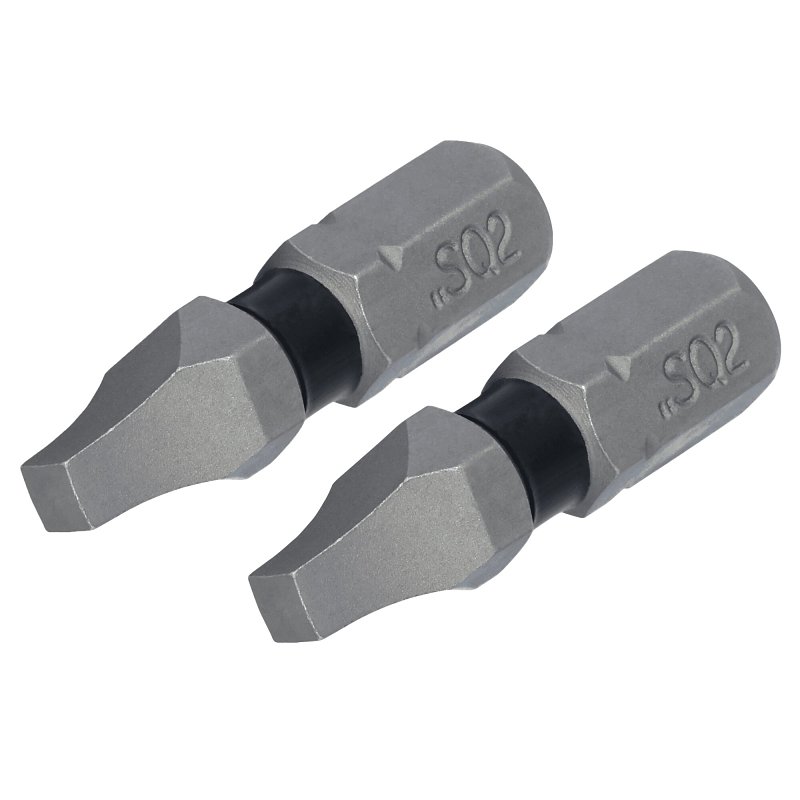 DEWALT TOUGHGRIP DWAF1SQ2TG2 Screwdriver Bit, #2 Drive, Square Drive, 1/4 in Shank, Hex Shank, 1 in L, Steel