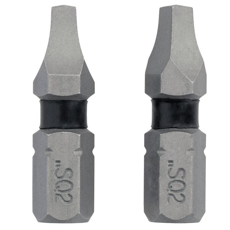 DEWALT TOUGHGRIP DWAF1SQ2TG2 Screwdriver Bit, #2 Drive, Square Drive, 1/4 in Shank, Hex Shank, 1 in L, Steel