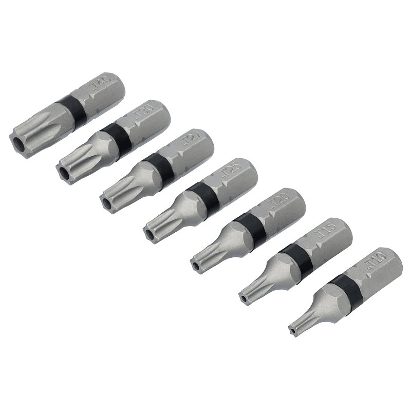 DEWALT TOUGHGRIP DWAF1TSTG7 Torx Security Bit Set, 7-Piece, Steel