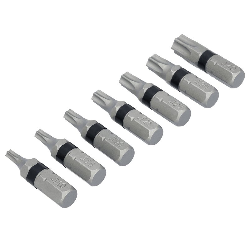 DEWALT TOUGHGRIP DWAF1TSTG7 Torx Security Bit Set, 7-Piece, Steel